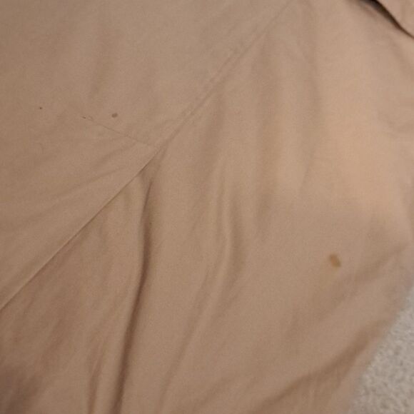 Classic Vintage Trench Coat Removable zipper Lining Pockets Funnel Neck Size 8 - Picture 14 of 16